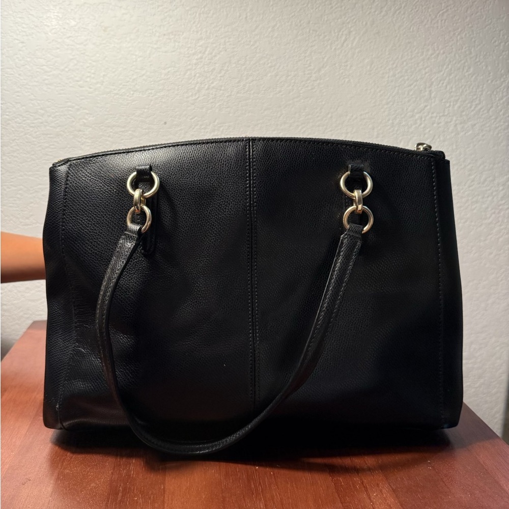 Coach Black Leather Shoulder Bag - Picture 5 of 7